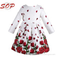 wholesale child wear fashion girl boutique clothing kids long sleeve dresses